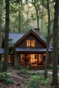 Beautiful woodland home