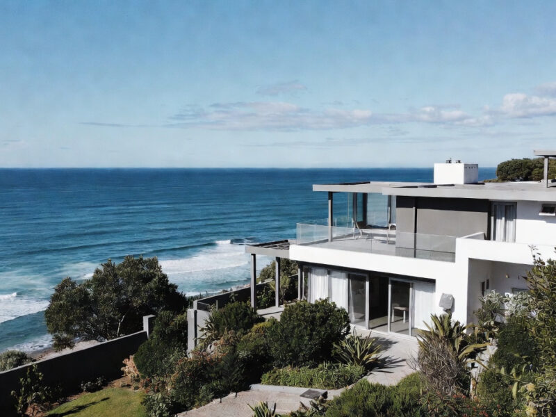 Stunning modern beachfront home