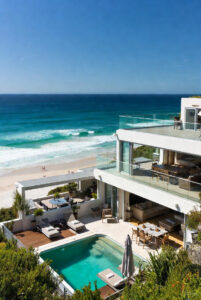 Stunning modern beachfront home