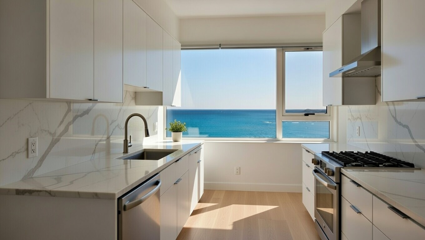 Oceanview bedroom in Seapoint